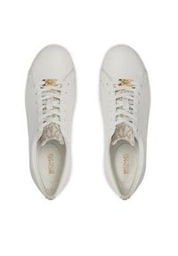 MICHAEL Michael Kors Sneakersy Keaton Lace Up 43R4KTFS2L Écru. Materiał: skóra