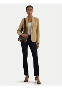 Lauren Ralph Lauren Marynarka 200797305013 Beżowy Regular Fit. Kolor: beżowy. Materiał: bawełna #3