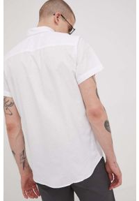 PRODUKT by Jack & Jones - Produkt by Jack & Jones koszula bawełniana męska kolor biały regular z kołnierzykiem button-down. Typ kołnierza: button down. Kolor: biały. Materiał: bawełna. Długość rękawa: krótki rękaw. Długość: krótkie #2