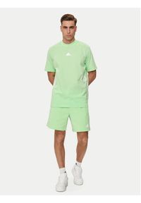 Adidas - adidas Szorty sportowe Future Icons 3-Stripes IR9200 Zielony Regular Fit. Kolor: zielony. Materiał: bawełna. Styl: sportowy