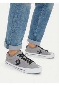 Converse Tenisówki Sport Casual A10548C Szary. Okazja: na co dzień. Kolor: szary. Materiał: materiał. Styl: casual, sportowy #1