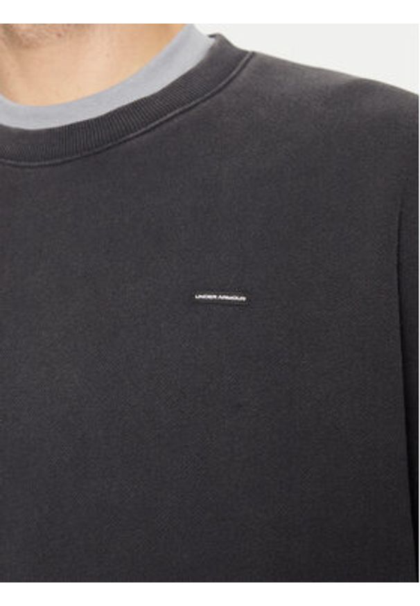 Under Armour Bluza UA Icon Heavyweight 1386553 Czarny Oversize. Kolor: czarny. Materiał: bawełna