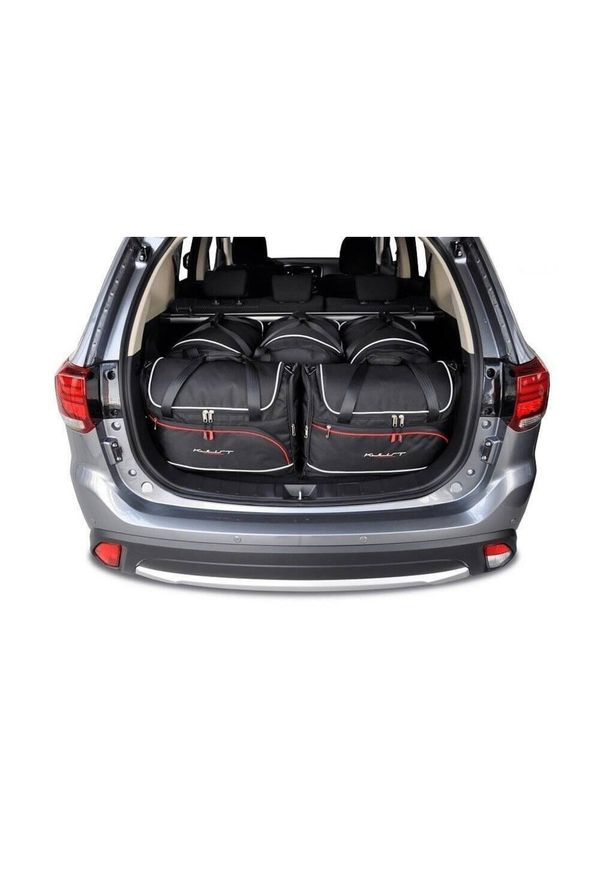 KJUST - Torby Do Bagażnika Mitsubishi Outlander 2012-2020 5Szt Kjust. Kolor: czarny. Styl: sportowy