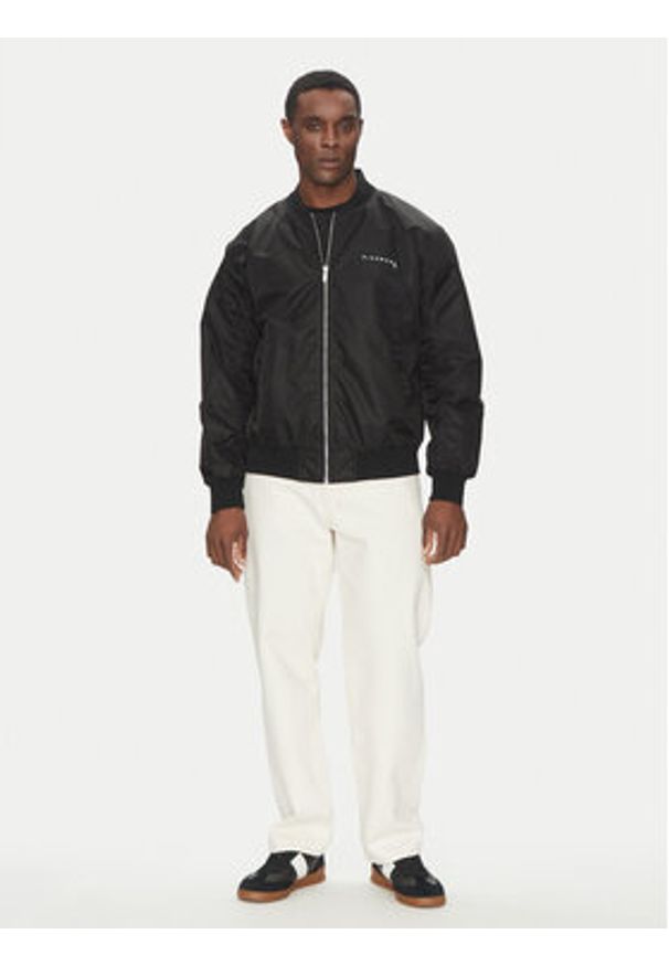 Richmond X Kurtka bomber UMP25070GB Czarny Regular Fit. Kolor: czarny. Materiał: syntetyk