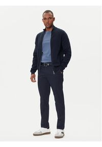 BOSS Kardigan H-Idino 50543150 Granatowy Regular Fit. Kolor: niebieski. Materiał: bawełna #2