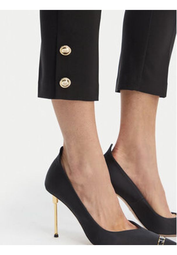 Rinascimento Spodnie materiałowe CFC0128641003 Czarny Slim Fit. Kolor: czarny. Materiał: materiał