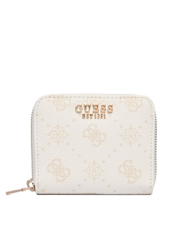 Guess Portfel Emelie Logo SWGP99 28137 Kremowy. Kolor: kremowy. Materiał: skóra