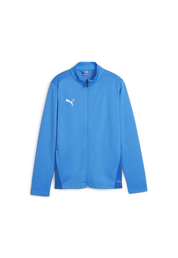 Dziecięca bluza dresowa Puma TeamGoal. Kolor: niebieski. Materiał: dresówka. Sport: piłka nożna