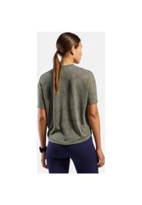 Koszulka damska Odlo ACTIVE 365 NATURAL BLEND PRINT T-shirt. Kolor: zielony. Wzór: nadruk