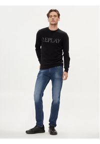 Replay Sweter UK2505.000.G23138 Czarny Slim Fit. Kolor: czarny. Materiał: bawełna #4