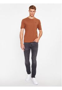 Hugo T-Shirt Dero222 50466158 Brązowy Regular Fit. Kolor: brązowy. Materiał: bawełna #5