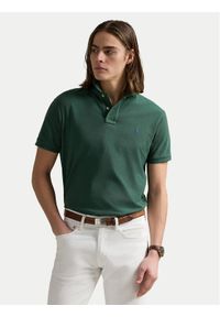 Polo Ralph Lauren Polo 710536856458 Zielony Slim Fit. Typ kołnierza: polo. Kolor: zielony. Materiał: bawełna #1