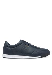 BOSS Sneakersy Nitan 50548658 Granatowy. Kolor: niebieski. Materiał: skóra