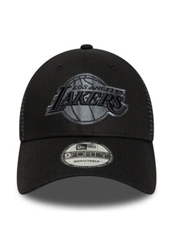 New Era Czapka z daszkiem LA Lakers NBA Black 9FORTY 60667432 Czarny. Kolor: czarny. Materiał: materiał, bawełna