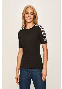 adidas Originals - T-shirt FM2592. Kolor: czarny. Materiał: dzianina #4