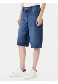 Guess Jeans Szorty jeansowe W5YD1D D5R22 Niebieski Regular Fit. Kolor: niebieski. Materiał: bawełna