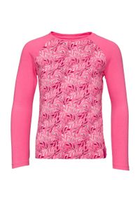 ZONE PERFECT - Koszulka dziewczęca LOAP Bilara długi rękaw róż 146-152. Okazja: na uczelnię. Kolor: różowy. Materiał: bawełna. Długość rękawa: długi rękaw. Długość: długie. Wzór: nadruk, kolorowy #1