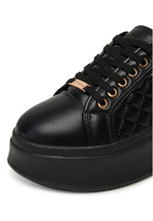 DeeZee Sneakersy AM25237-D Czarny. Kolor: czarny. Materiał: skóra