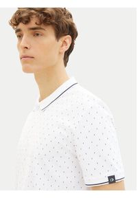 Tom Tailor Denim Polo 1040465 Biały Regular Fit. Typ kołnierza: polo. Kolor: biały. Materiał: bawełna #4