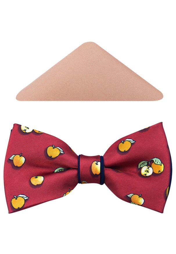 Modini - Oryginalna czerwona mucha apple A123. Kolor: czerwony. Materiał: poliester, tkanina. Styl: elegancki