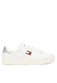 Tommy Jeans Sneakersy Tjw Logo Outsole Sneaker Ess EN0EN02703 Écru. Materiał: skóra