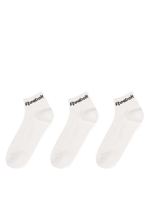 Reebok Zestaw 3 par niskich skarpet unisex ACT CORE ANKLE SOCK GH8167 Biały. Kolor: biały. Materiał: bawełna