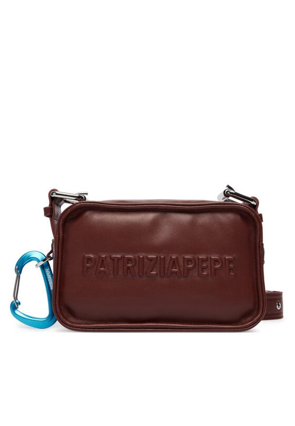 Patrizia Pepe Torebka 2B0153/L113-B861 Brązowy. Kolor: brązowy. Materiał: skórzane