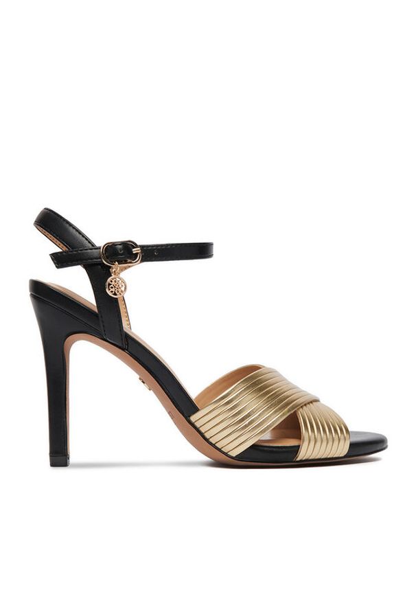 Nine West Sandały CEO-CD25-217-1 Złoty. Kolor: złoty. Materiał: materiał