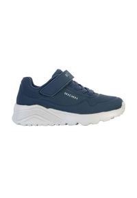 skechers - Buty Skechers Uno Lite, Dzieci. Kolor: biały, wielokolorowy, niebieski. Materiał: skóra ekologiczna, materiał, syntetyk