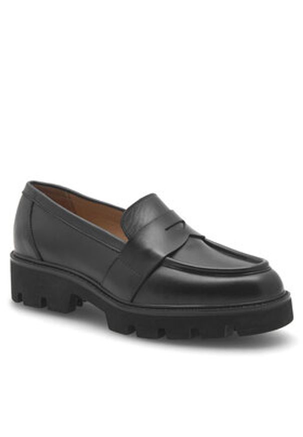 Badura Loafersy AMANTEA-E23-28180NAP Czarny. Kolor: czarny. Materiał: skóra