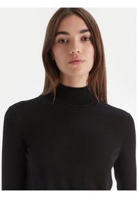 Hugo - HUGO Golf Sedenniak 50549771 Czarny Regular Fit. Typ kołnierza: golf. Kolor: czarny. Materiał: wełna #4