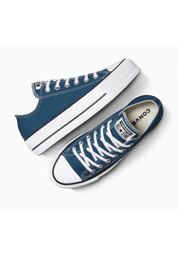 Adidasy Converse Chuck Taylor All Star Lift, Kobiety. Kolor: niebieski. Materiał: materiał. Model: Converse All Star. Sport: fitness