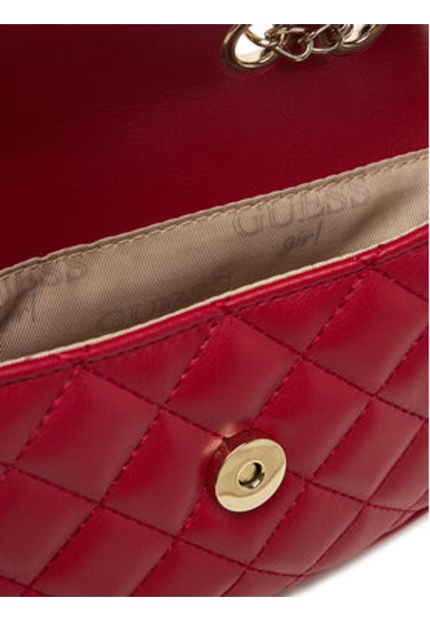 Guess Torebka J5YZ17 WGT10 Czerwony. Kolor: czerwony. Materiał: skórzane