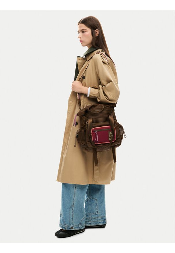 Desigual Plecak 26SAKY11 Brązowy. Kolor: brązowy. Materiał: materiał