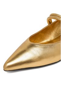 Gino Rossi - GINO ROSSI Baleriny CEO-ROSE-LT2512-72 Złoty. Kolor: złoty. Materiał: skóra #8