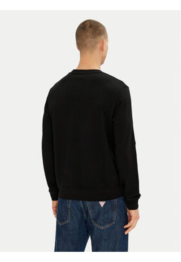 Karl Lagerfeld - KARL LAGERFELD Bluza 705710 500900 Czarny Regular Fit. Typ kołnierza: dekolt w karo. Kolor: czarny. Materiał: bawełna