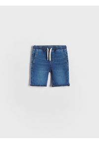 Reserved - Jeansowe szorty jogger - niebieski. Kolor: niebieski. Materiał: jeans #1