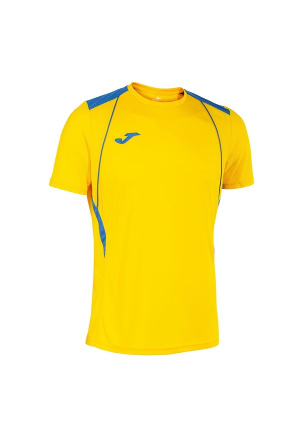 Jersey Joma Championship VII. Kolor: wielokolorowy, niebieski, żółty. Materiał: poliester. Sport: piłka nożna, fitness