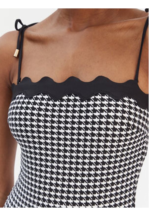 Seafolly Strój kąpielowy Gia Check Ric Rac 11097-282 Czarny. Kolor: czarny. Materiał: syntetyk