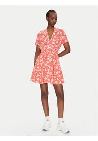 Tommy Jeans Sukienka koszulowa DW0DW21353 Pomarańczowy Relaxed Fit. Kolor: pomarańczowy. Materiał: wiskoza. Typ sukienki: koszulowe #3