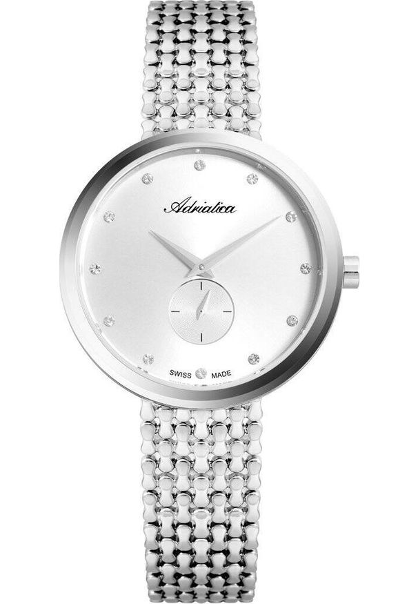 Zegarek Adriatica Zegarek Damski Adriatica na bransolecie A3724.5143Q - Zegarek Kwarcowy Swiss Made