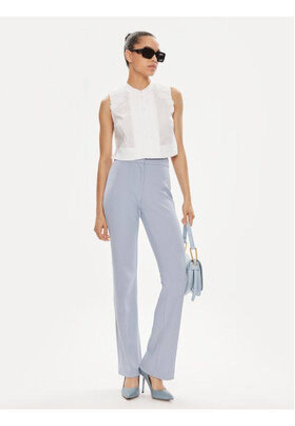 TwinSet - TWINSET Bluzka 241TT2284 Biały Regular Fit. Kolor: biały. Materiał: bawełna
