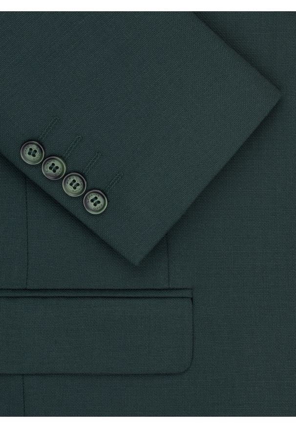 Pako Lorente - PAKO LORENTE - Zielona marynarka garniturowa. Kolor: zielony. Materiał: poliester, wiskoza, elastan. Wzór: gładki. Styl: młodzieżowy