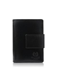 PAOLO PERUZZI - Portfel damski skórzany średni czarny z zabezpieczeniem RFID Paolo Peruzzi AL-04-BL. Kolor: czarny. Materiał: skóra #1