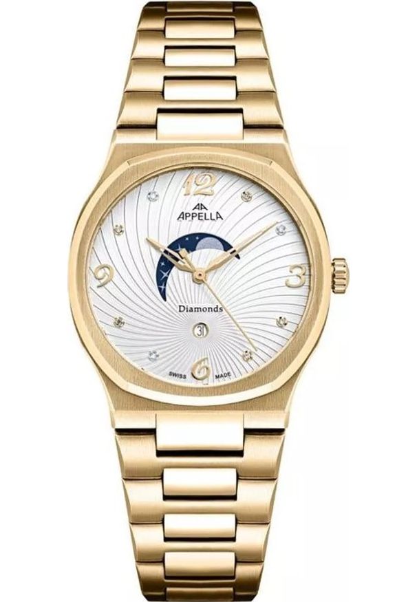 Acappella - Zegarek damski Appella L32006.1173DQS złoty. Kolor: złoty
