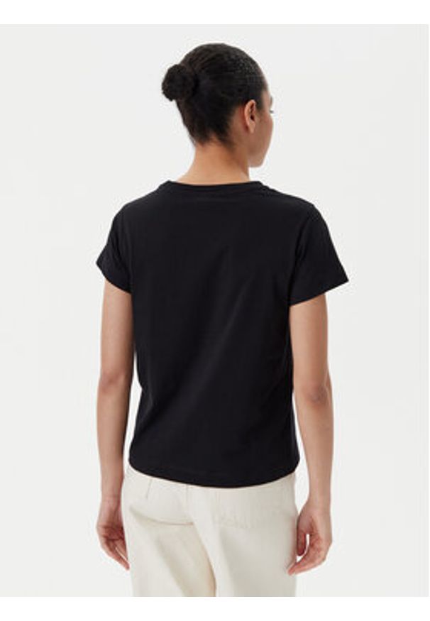 Pinko - PINKO T-Shirt 100373 A2OG Czarny Regular Fit. Kolor: czarny. Materiał: bawełna