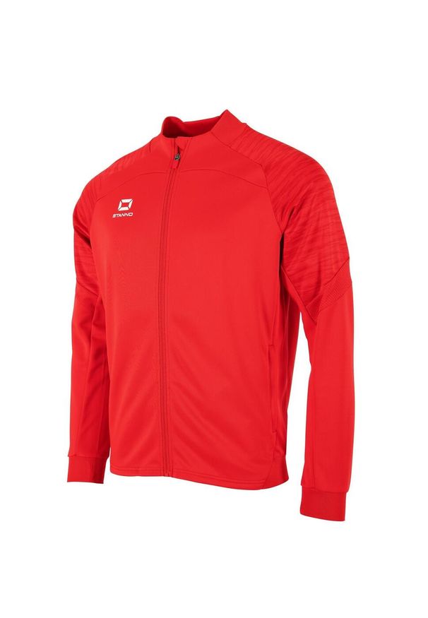 STANNO - Dziecięca bluza dresowa zapinana na zamek Stanno Bolt. Kolor: czerwony. Materiał: dresówka. Sport: fitness