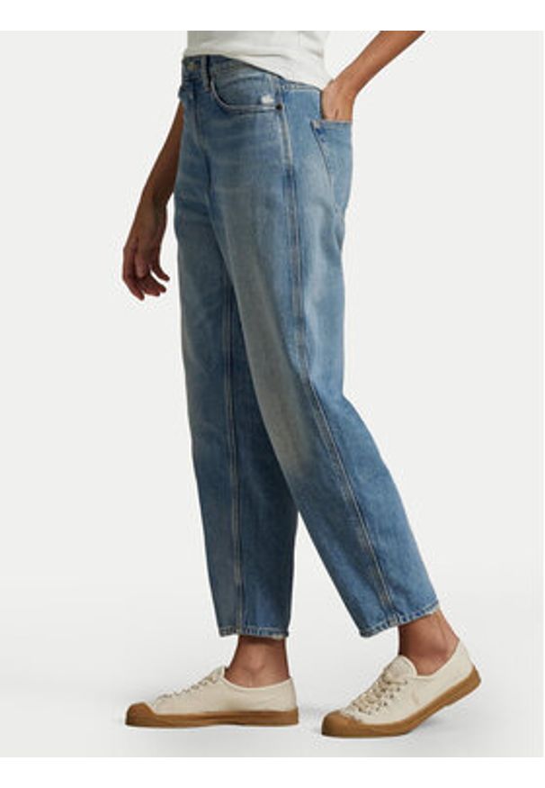 Polo Ralph Lauren Jeansy 211969409001 Niebieski Mom Fit. Kolor: niebieski