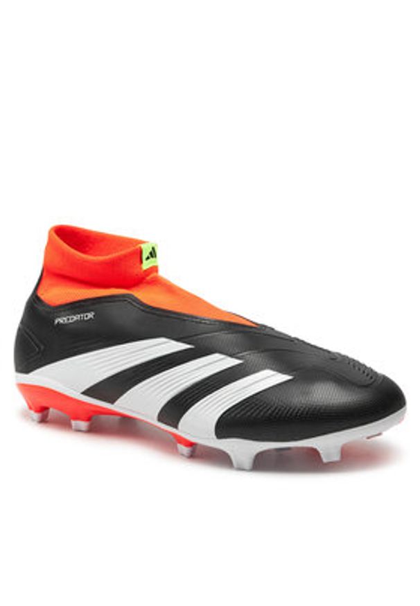 Adidas - adidas Buty do piłki nożnej Predator 24 League Laceless Firm Ground Boots IG7768 Czarny. Kolor: czarny. Materiał: skóra