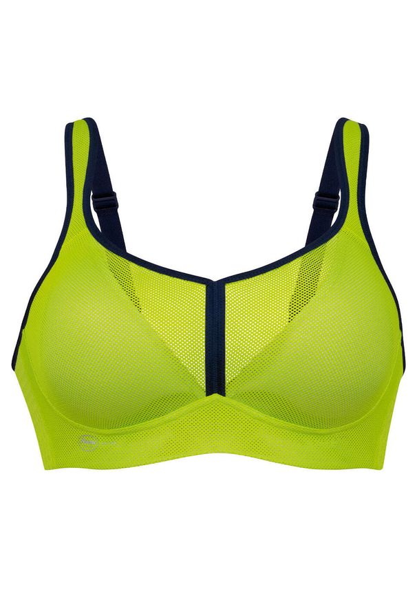 ANITA ACTIVE - Stanik do biegania Air Control mit Delta Pad z wysoki poziomem podtrzymywania. Kolor: zielony. Materiał: poliester, elastan, poliamid. Sport: bieganie
